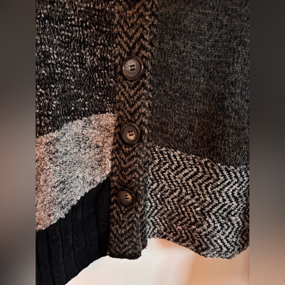 Orvis Patchwork Knit Button Cardigan Sweater | Si… - image 6